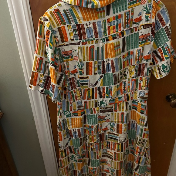 Joanie Book Print Midi Dress - Picture 2 of 6